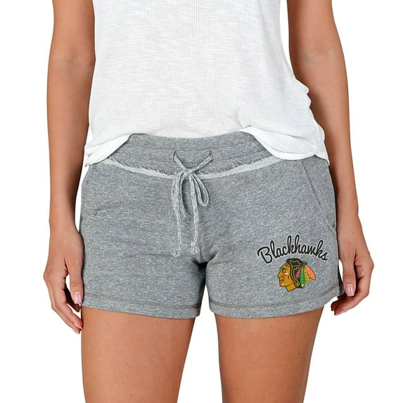 Women's Concepts Sport Gray Chicago Blackhawks Mainstream Terry Shorts