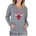 thumbnail image 1 of Women's Concepts Sport Gray Chicago Bulls Mainstream Terry Hooded Top, 1 of 1