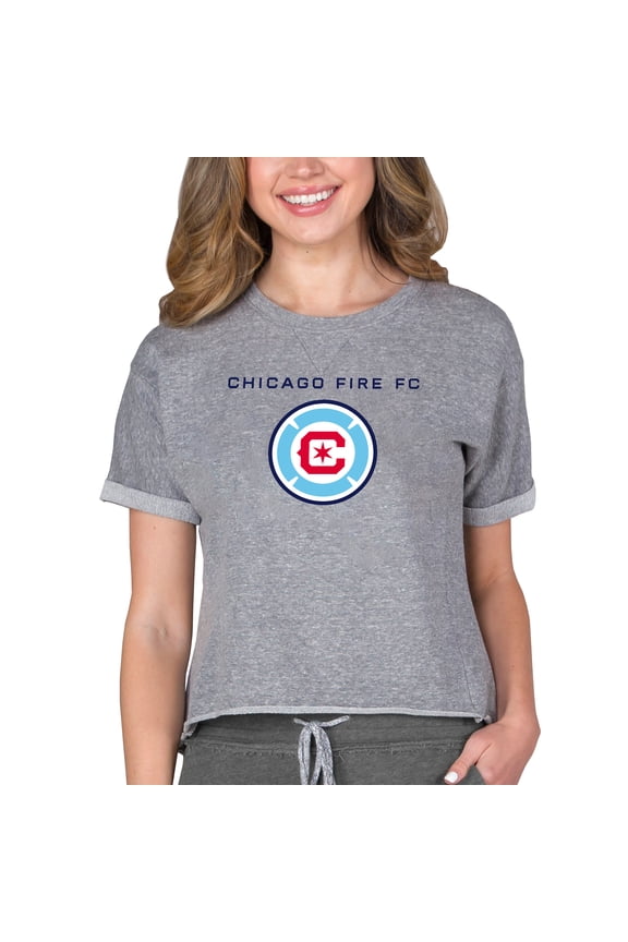 Women's Concepts Sport Gray Chicago Fire Mainstream Terry Top