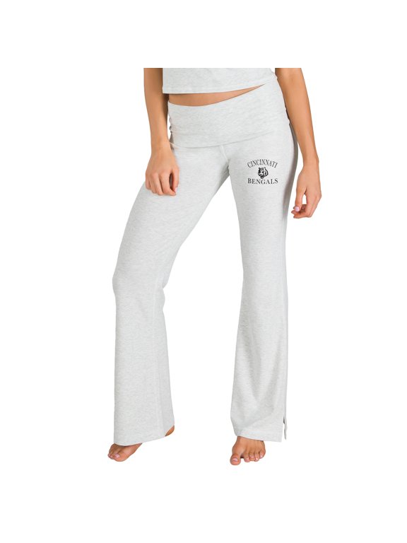 Women's Concepts Sport Gray Cincinnati Bengals Fray Flared Split Hem Pants