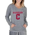 thumbnail image 1 of Women's Concepts Sport Gray Cleveland Indians Mainstream Terry Long Sleeve Hoodie Top, 1 of 2