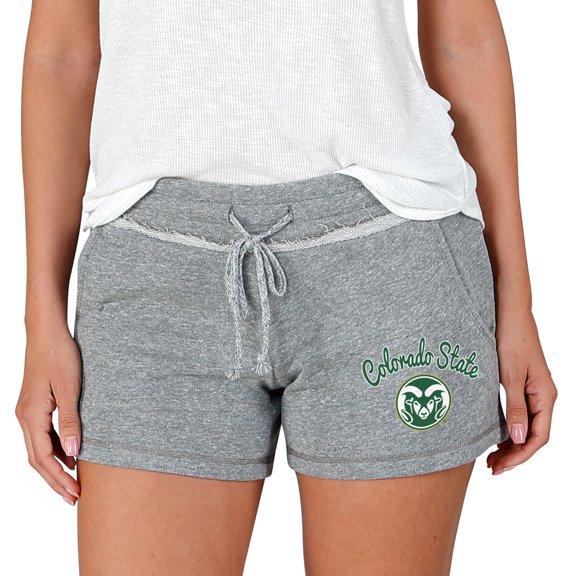 Women's Concepts Sport Gray Colorado State Rams Mainstream Terry Shorts