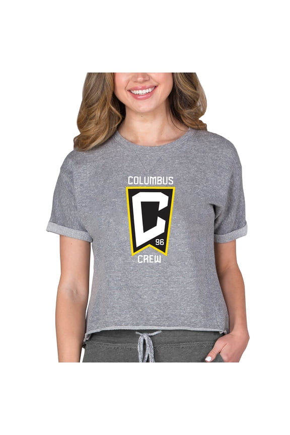 Women's Concepts Sport Gray Columbus Crew Mainstream Terry Top