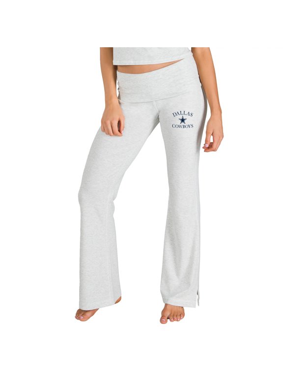 Women's Concepts Sport Gray Dallas Cowboys Fray Flared Split Hem Pants