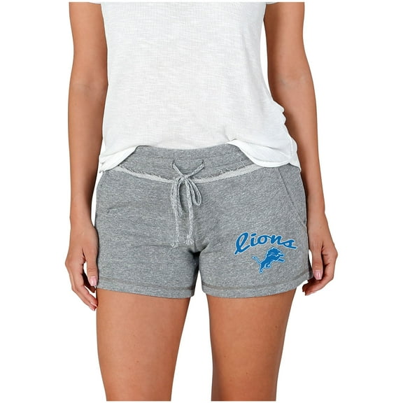 Women's Concepts Sport Gray Detroit Lions Mainstream Terry Shorts