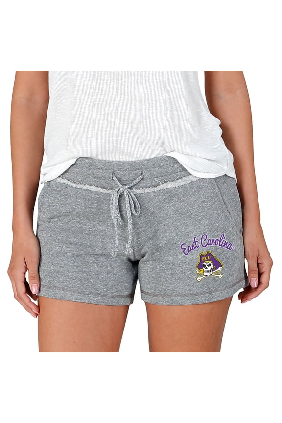 Women's Concepts Sport Gray ECU Pirates Mainstream Terry Shorts