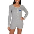 thumbnail image 1 of Women's Concepts Sport Gray Edmonton Oilers Venture Sweater Romper, 1 of 2