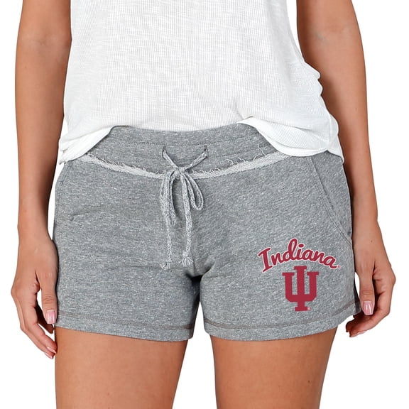 Women's Concepts Sport Gray Indiana Hoosiers Mainstream Terry Shorts