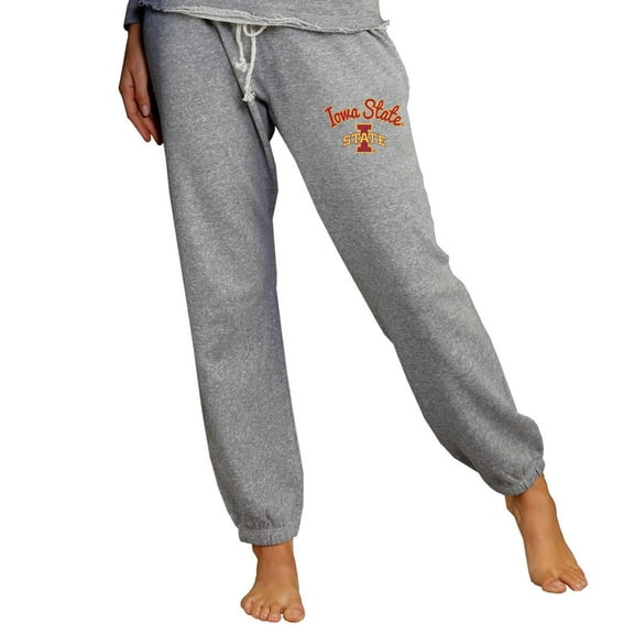 Women's Concepts Sport Gray Iowa State Cyclones Mainstream Knit Jogger Pants