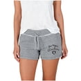 thumbnail image 1 of Women's Concepts Sport Gray Las Vegas Raiders Mainstream Terry Shorts, 1 of 1