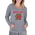 thumbnail image 1 of Women's Concepts Sport Gray Maryland Terrapins Mainstream Lightweight Terry Pullover Hoodie, 1 of 1