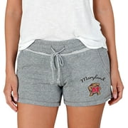 Women's Concepts Sport Gray Maryland Terrapins Mainstream Terry Shorts