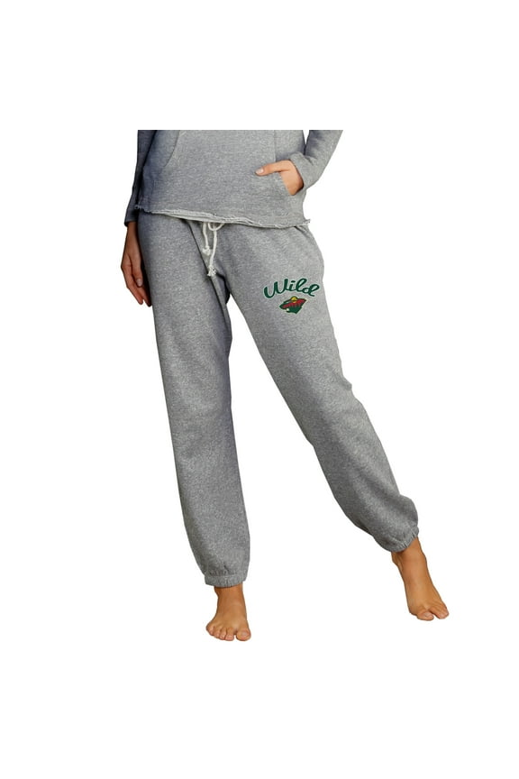 Women's Concepts Sport Gray Minnesota Wild Mainstream Knit Jogger Pants