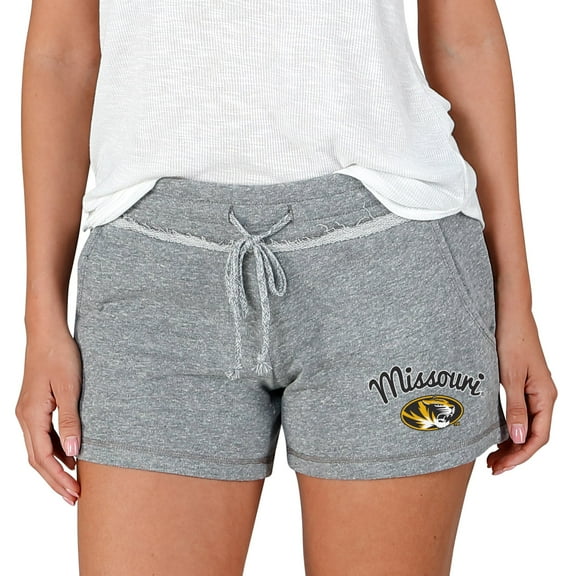 Women's Concepts Sport Gray Missouri Tigers Mainstream Terry Shorts
