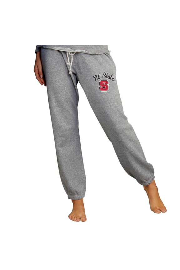 Women's Concepts Sport Gray NC State Wolfpack Mainstream Knit Jogger Pants