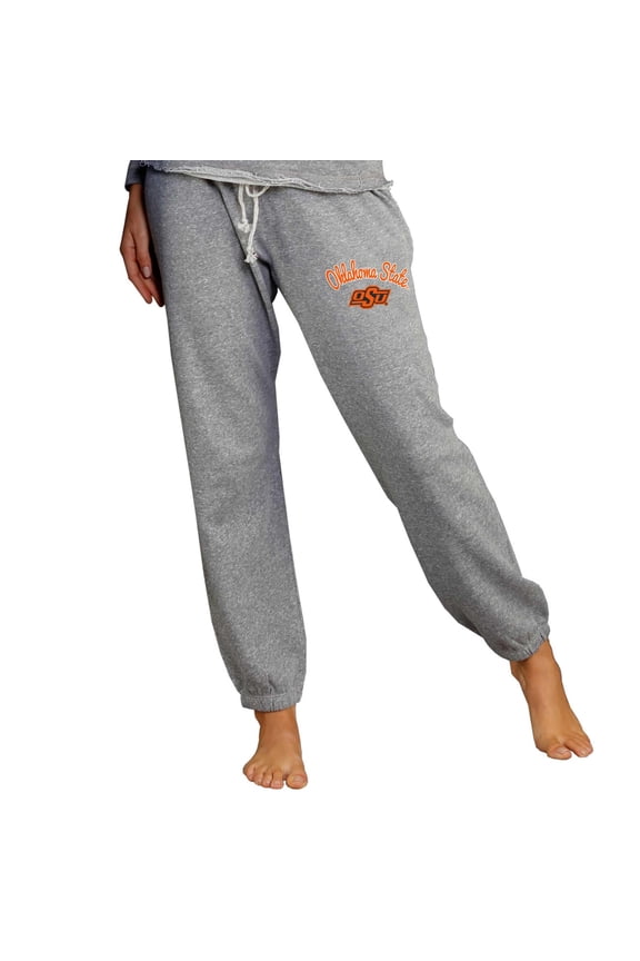Women's Concepts Sport Gray Oklahoma State Cowboys Mainstream Knit Jogger Pants