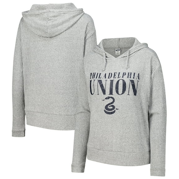 Women's Concepts Sport Gray Philadelphia Union Juniper Long Sleeve Hoodie Top