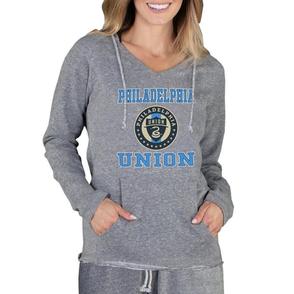 Women's Concepts Sport Gray Philadelphia Union Mainstream Terry Pullover Hoodie