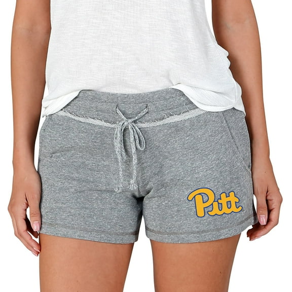 Women's Concepts Sport Gray Pitt Panthers Mainstream Terry Shorts