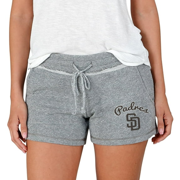 Women's Concepts Sport Gray San Diego Padres Mainstream Terry Shorts