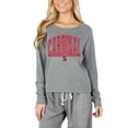 thumbnail image 1 of Women's Concepts Sport Gray Stanford Cardinal Mainstream Terry Long Sleeve T-Shirt, 1 of 1