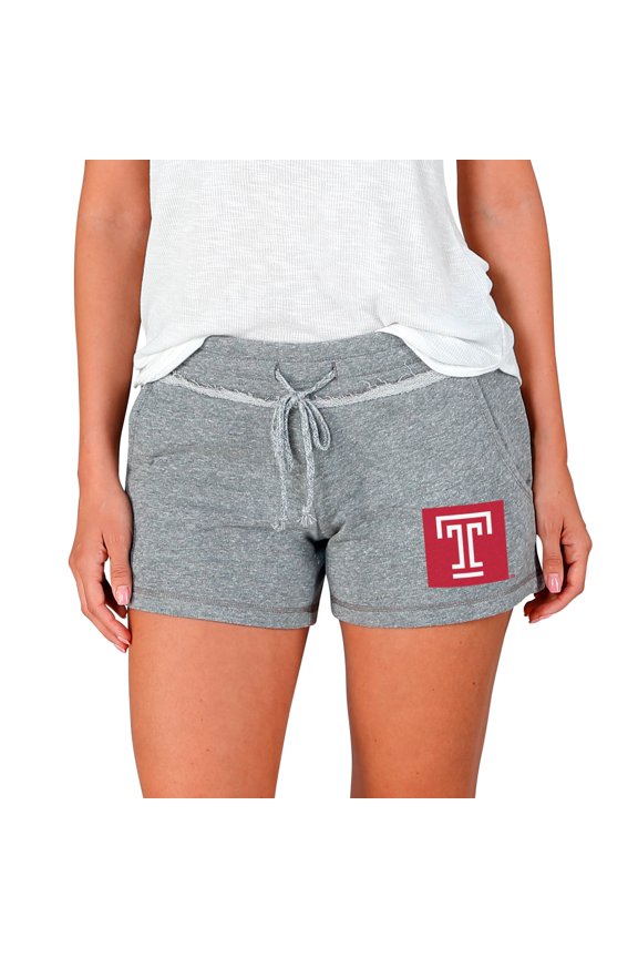 Women's Concepts Sport Gray Temple Owls Mainstream Terry Shorts