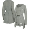 thumbnail image 1 of Women's Concepts Sport Gray Tennessee Volunteers Rigor Three-Piece Tank, Short & Robe Set, 1 of 5