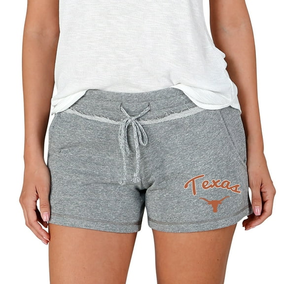 Women's Concepts Sport Gray Texas Longhorns Mainstream Terry Shorts
