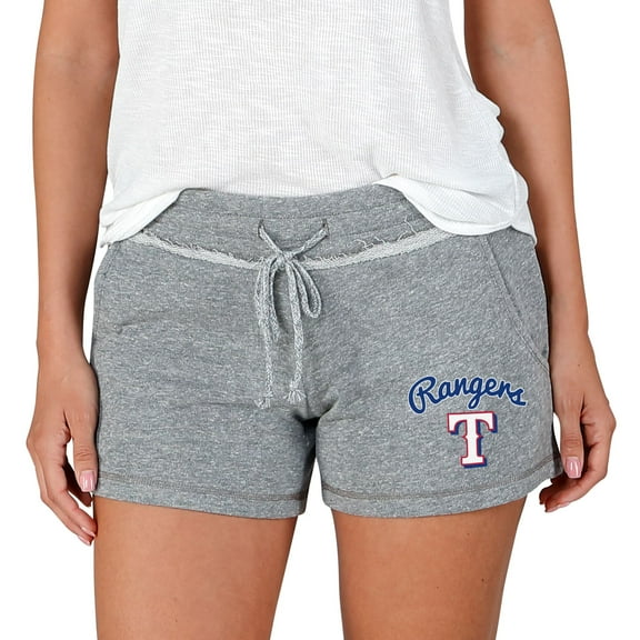 Women's Concepts Sport Gray Texas Rangers Mainstream Terry Shorts