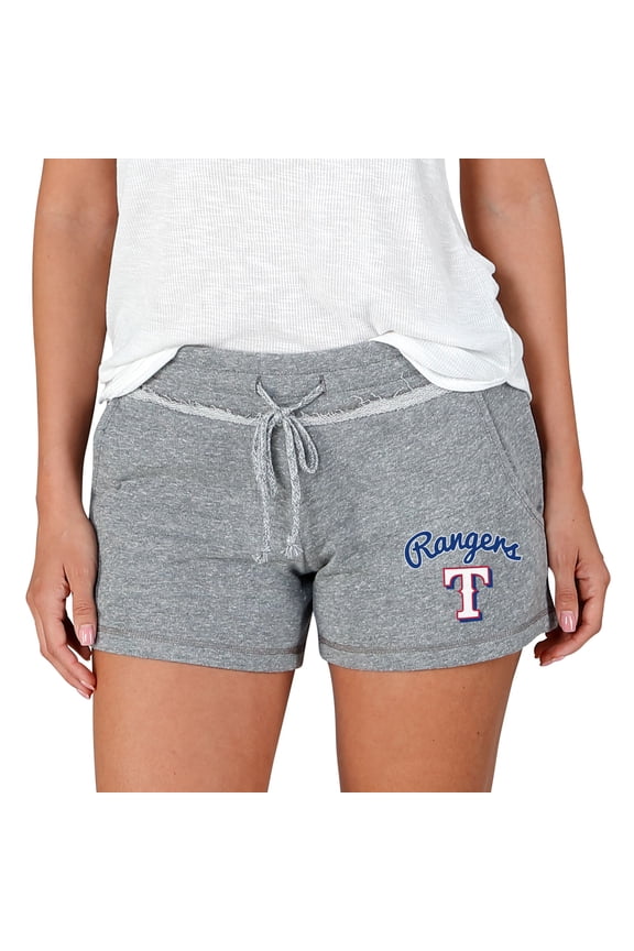 Women's Concepts Sport Gray Texas Rangers Mainstream Terry Shorts