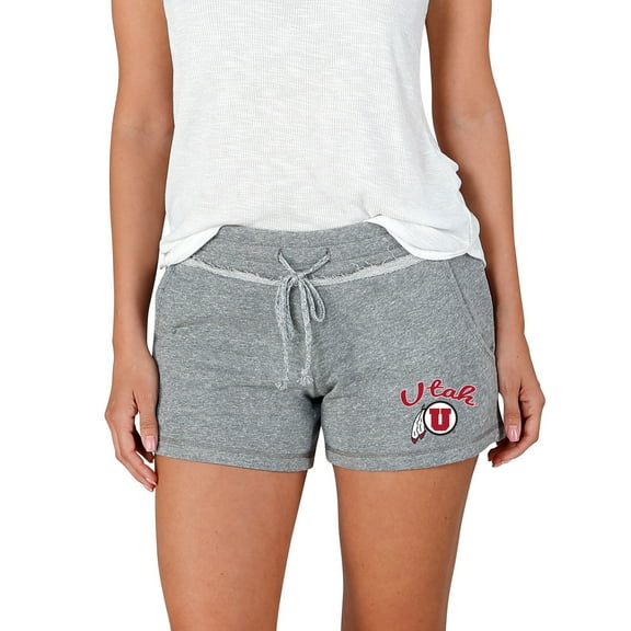 Women's Concepts Sport Gray Utah Utes Mainstream Terry Shorts