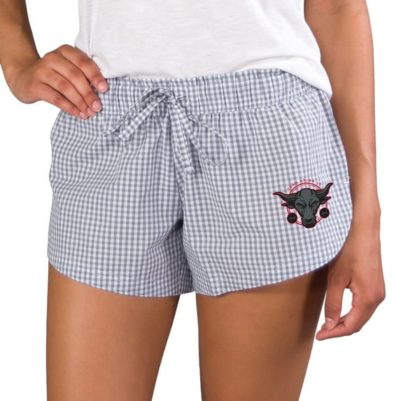Women's Concepts Sport Gray/White The Rock Tradition Woven Shorts