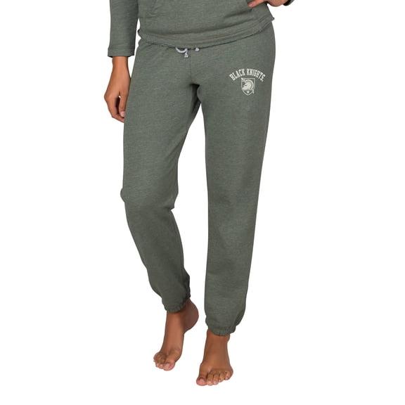 Women's-Concepts Sport Green Army Black Knights Mainstream French Terry Tri-Blend Sweatpants