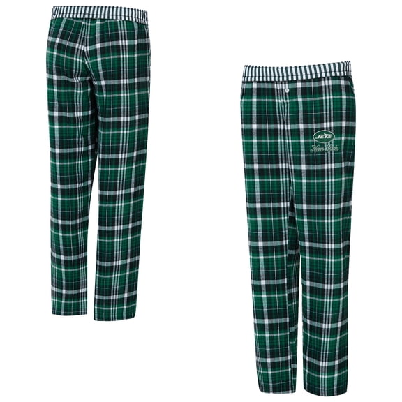 Women's Concepts Sport Green New York Jets Laney Plaid Tri-Blend Pants