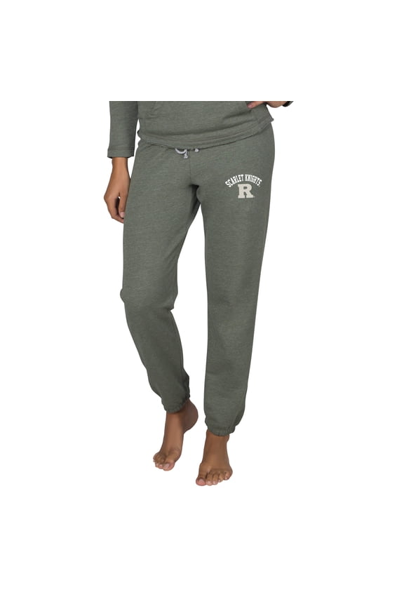 Women's-Concepts Sport  Green Rutgers Scarlet Knights Mainstream French Terry Tri-Blend Sweatpants