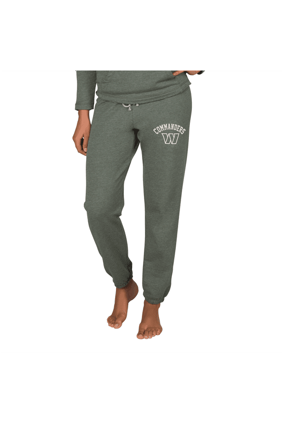 Women's Concepts Sport Green Washington Commanders Mainstream French Terry Tri-Blend Pants