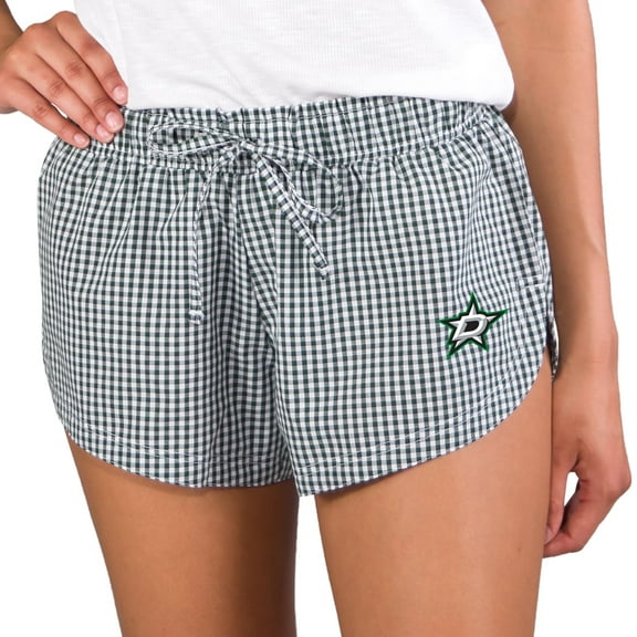 Women's Concepts Sport Green/White Dallas Stars Tradition Woven Shorts