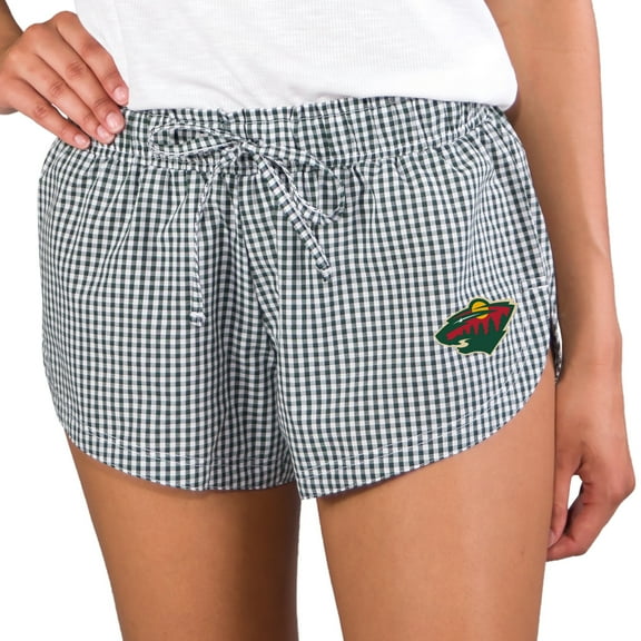 Women's Concepts Sport Green/White Minnesota Wild Tradition Woven Shorts