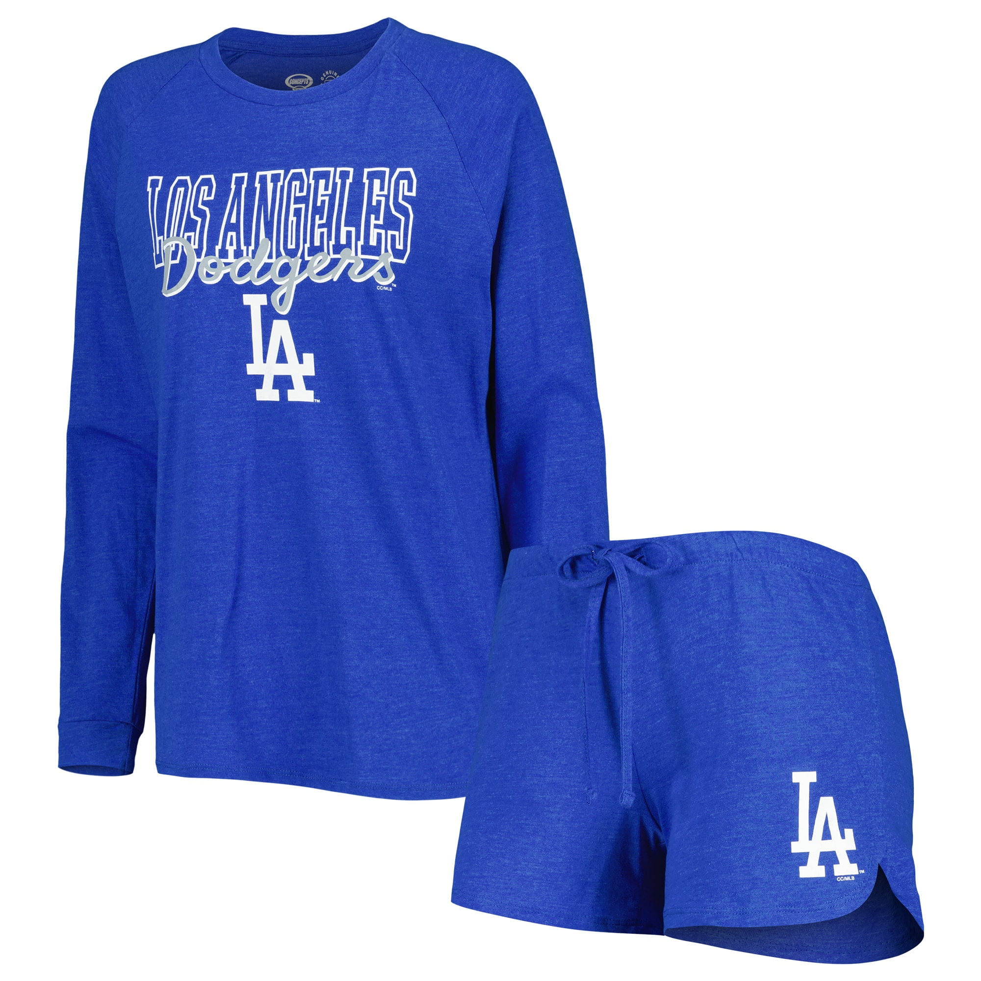 Womens Concepts Sport Heather Royal Los Angeles Dodgers Meter Knit