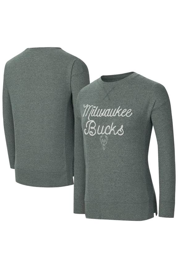 Women's Concepts Sport  Hunter Green Milwaukee Bucks Rigor Long Sleeve Jersey T-Shirt