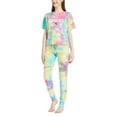 thumbnail image 1 of Women's Concepts Sport Kansas City Chiefs Velodrome Tie-Dye Top & Pants Set, 1 of 1