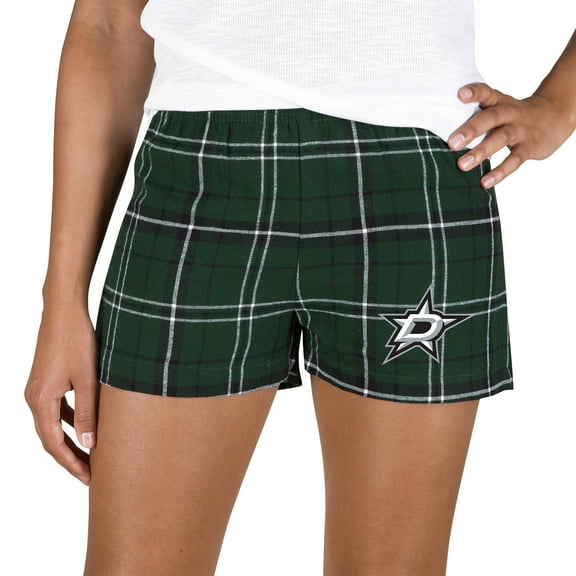 Women's Concepts Sport Kelly Green/Black Dallas Stars Ultimate Flannel Shorts