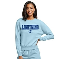 Women's Concepts Sport Light Blue Tampa Bay Lightning Tonal Pullover Sweatshirt