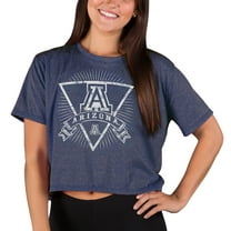 Women's Concepts Sport Navy Arizona Wildcats Quest Knit Crop Top