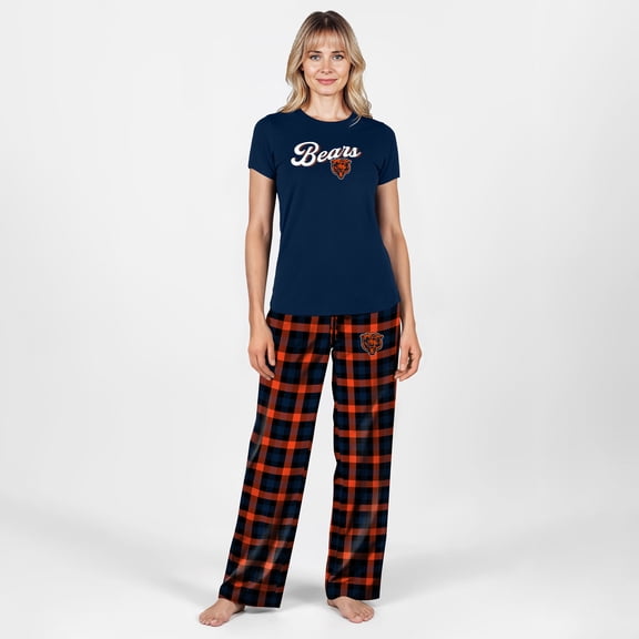 Women's Concepts Sport Navy Chicago Bears Plus Size Highland Sleep Set