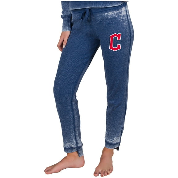 Women's Concepts Sport  Navy Cleveland Guardians Resurgence Waffle Knit Pants
