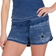 thumbnail image 1 of Women's Concepts Sport  Navy Dallas Cowboys Resurgence Waffle Knit Shorts, 1 of 1