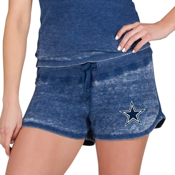 Women's Concepts Sport Navy Dallas Cowboys Resurgence Waffle Knit Shorts