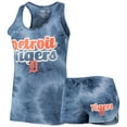thumbnail image 1 of Women's Concepts Sport Navy Detroit Tigers Billboard Racerback Tank Top & Shorts Set, 1 of 5