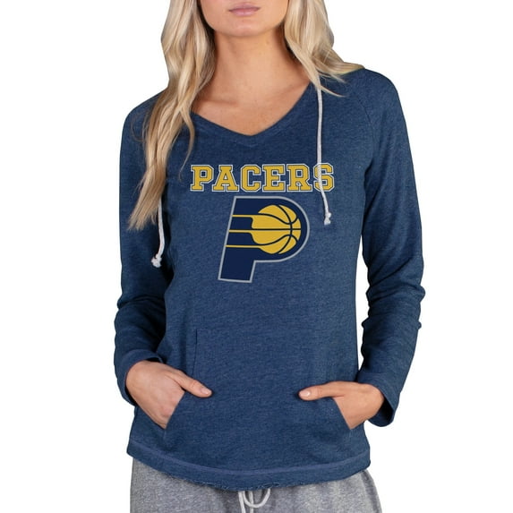 Women's Concepts Sport Navy Indiana Pacers Mainstream Terry Hooded Top